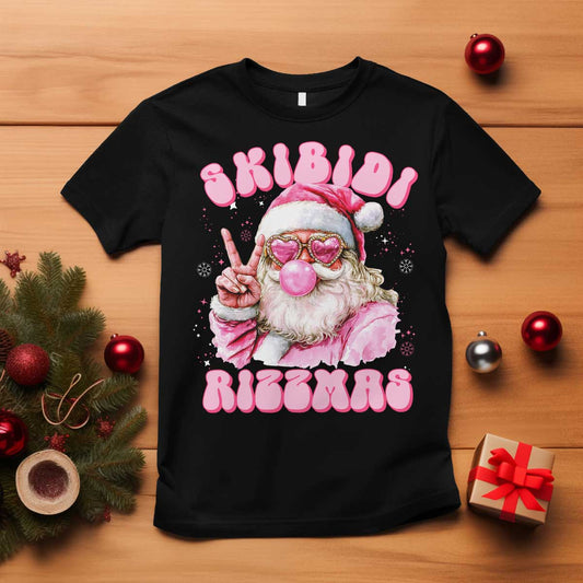 skibidi-rizzmas-christmas-t-shirt-rizz-santa-pink-bubble-gum-funny-xmas-girl-kids-gen-alpha