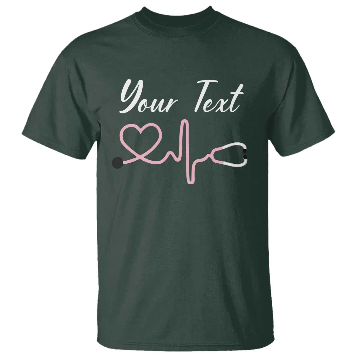 personalized-nurse-t-shirt-custom-name-nurse-gift-heartbeat-valentines-day-heart
