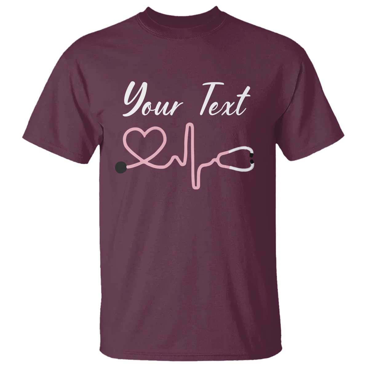 personalized-nurse-t-shirt-custom-name-nurse-gift-heartbeat-valentines-day-heart