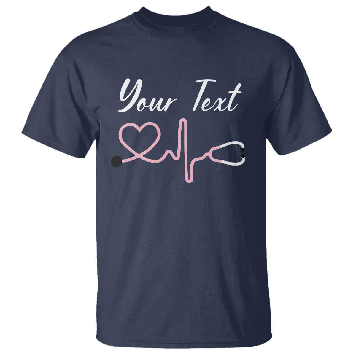 personalized-nurse-t-shirt-custom-name-nurse-gift-heartbeat-valentines-day-heart