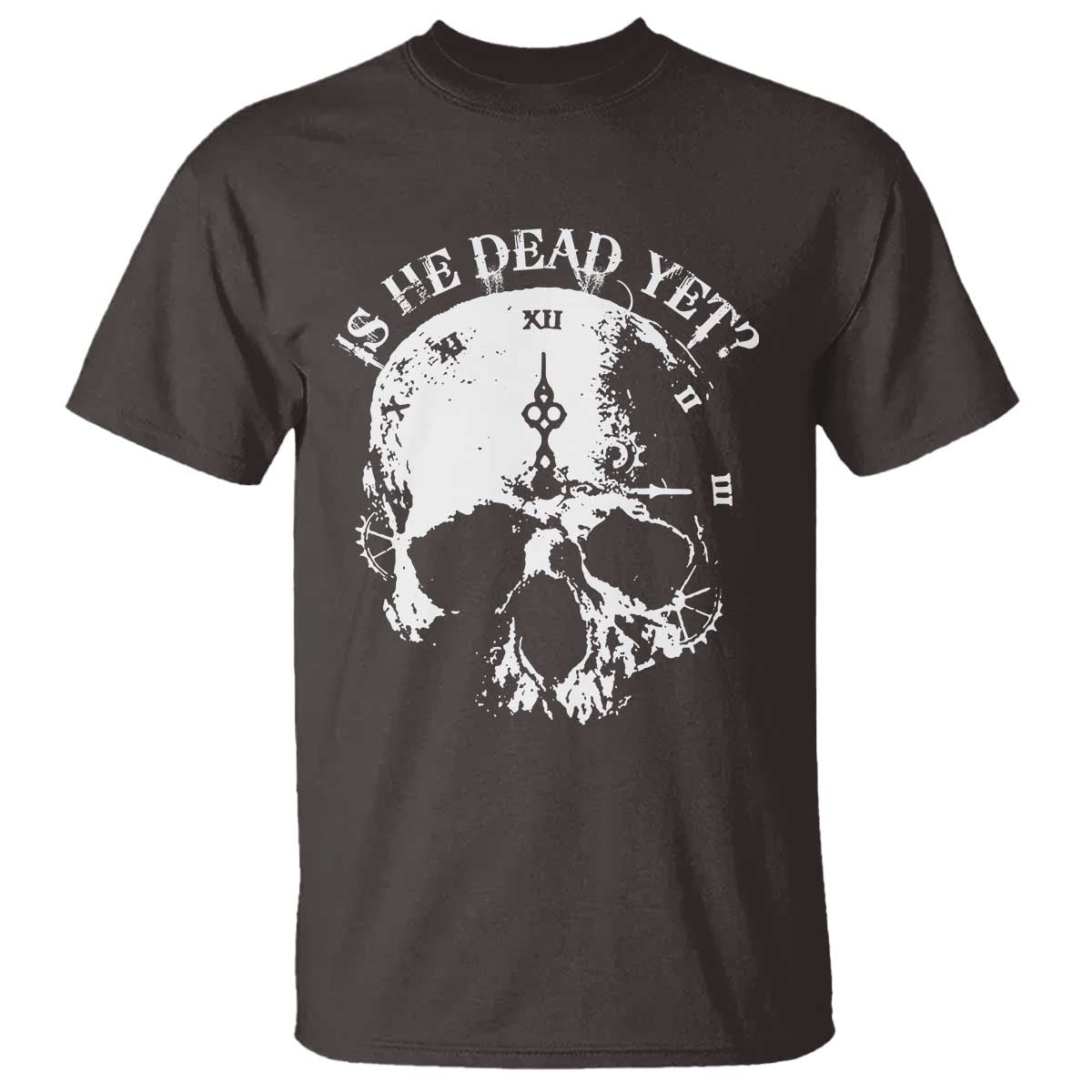 is-he-dead-yet-t-shirt-skull-distressed