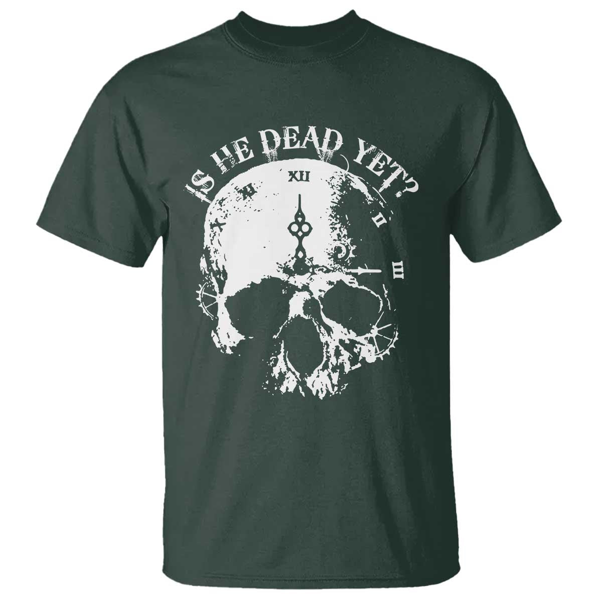 is-he-dead-yet-t-shirt-skull-distressed