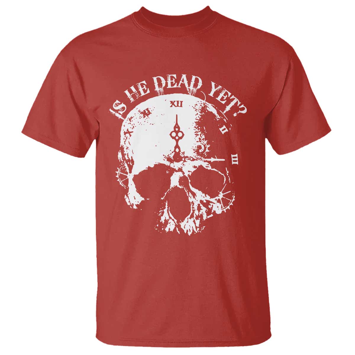 is-he-dead-yet-t-shirt-skull-distressed