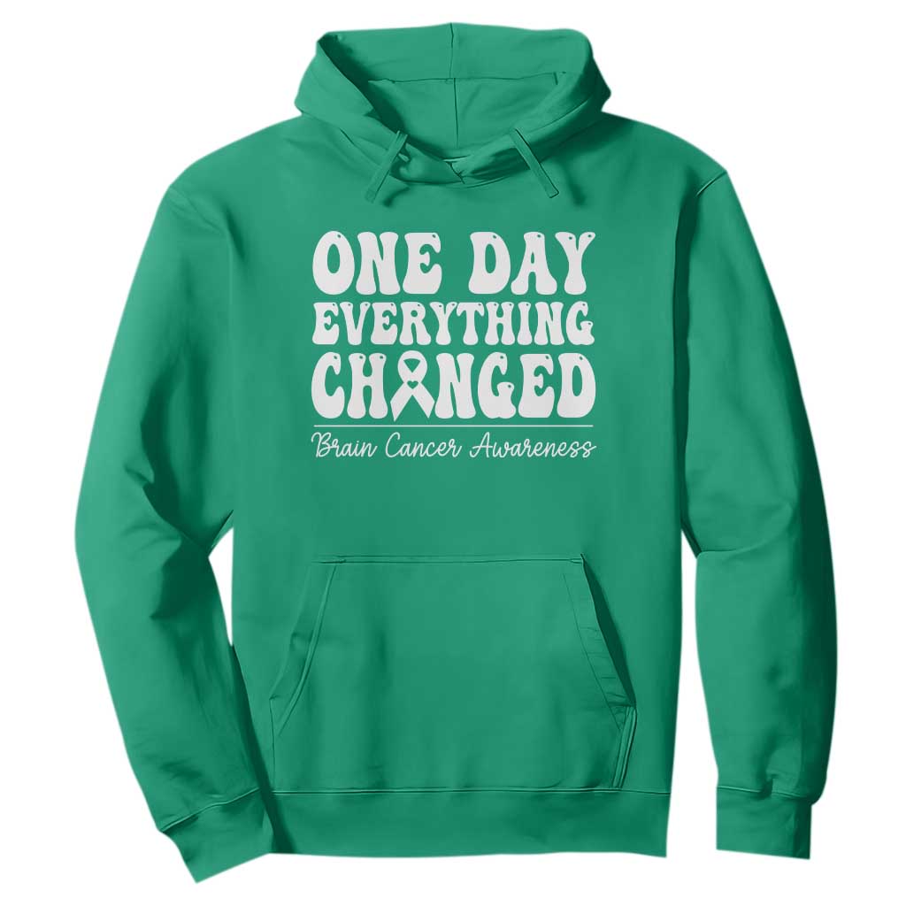 Brain Cancer Support Hoodie Fight Brain Tumor Cure Groovy