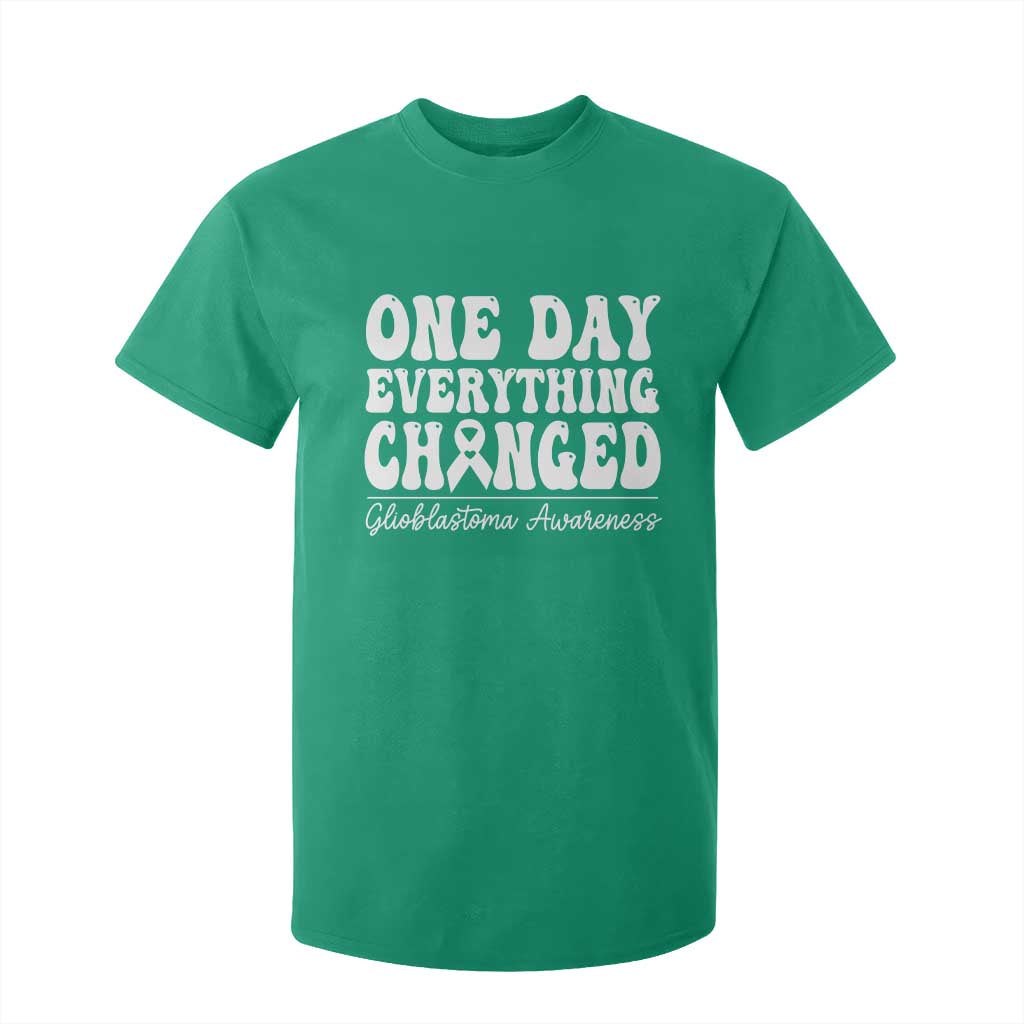 Glioblastoma Support T Shirt For Kid Fight Brain Tumor Cure Groovy