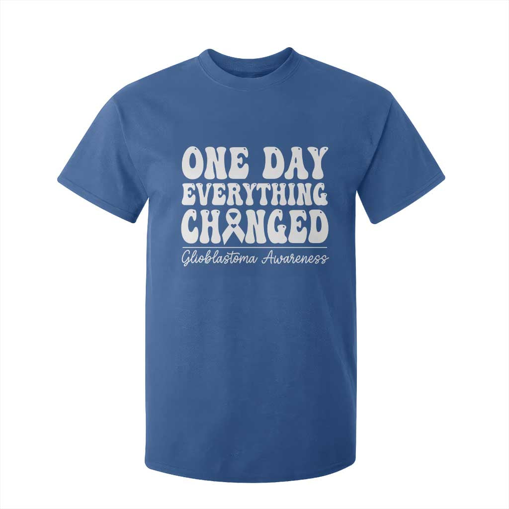 Glioblastoma Support T Shirt For Kid Fight Brain Tumor Cure Groovy