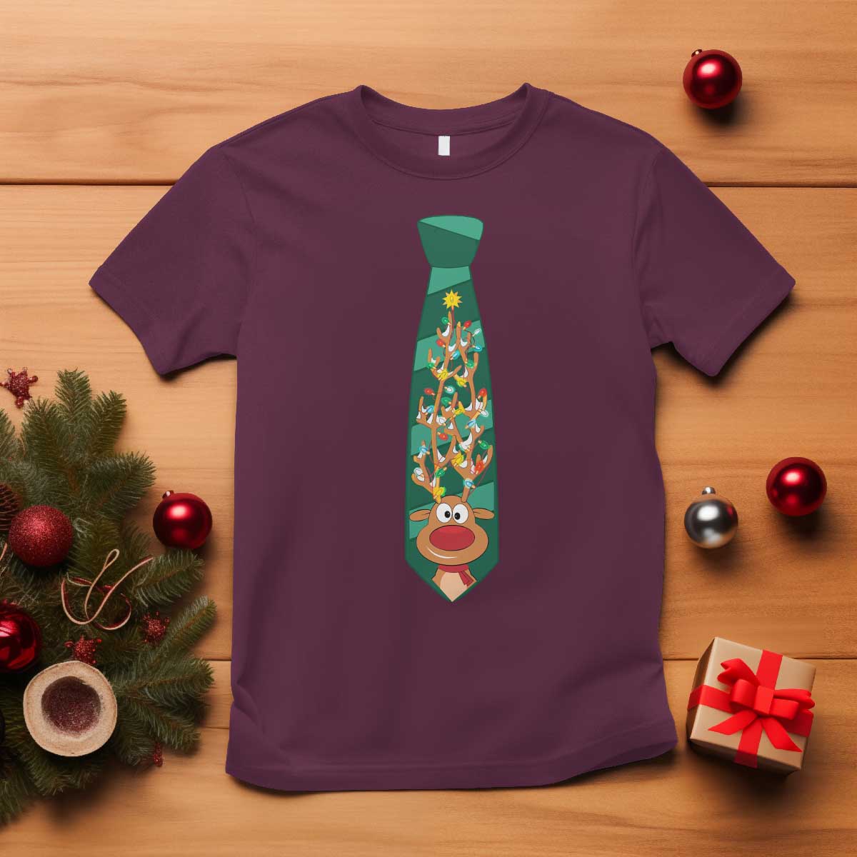 funny-christmas-t-shirt-tie-with-reindeer-for-family-matching-ugly-gift
