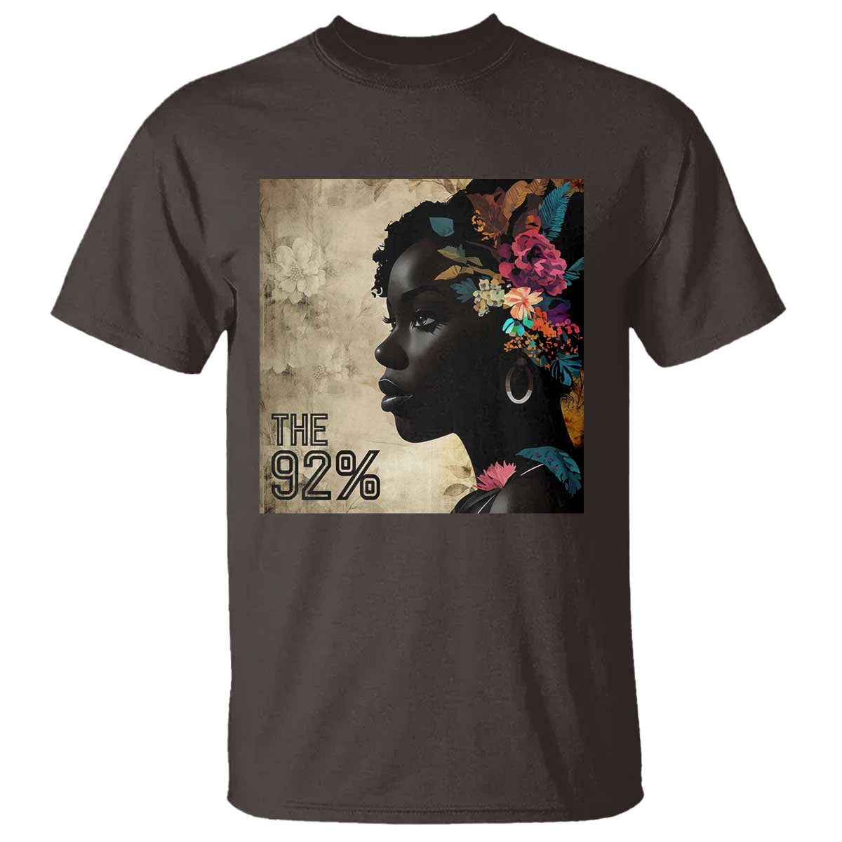 the-92-black-women-power-t-shirt-92-percent-floral-melanin-girls