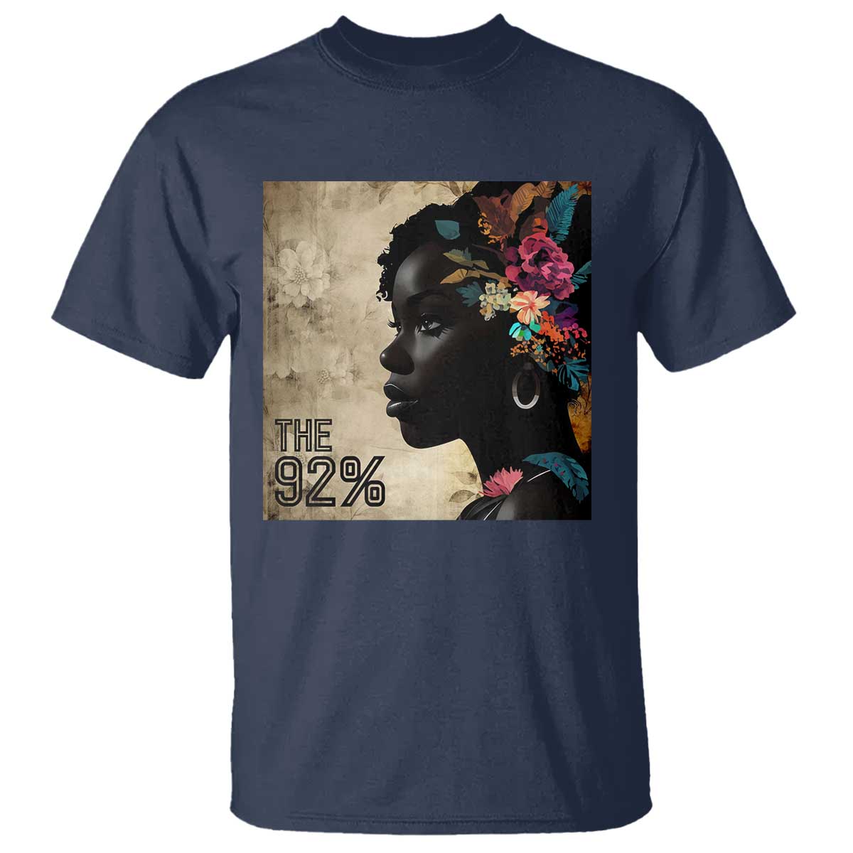 the-92-black-women-power-t-shirt-92-percent-floral-melanin-girls