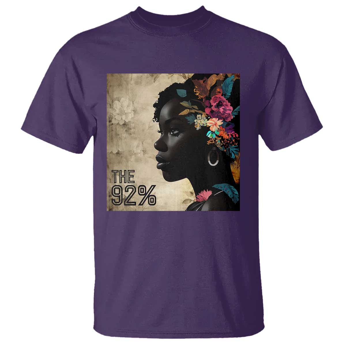 the-92-black-women-power-t-shirt-92-percent-floral-melanin-girls