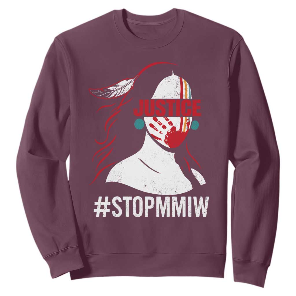 MMIW Movement Sweatshirt Justice For Indigenous Woman Stop Stolen Sisters