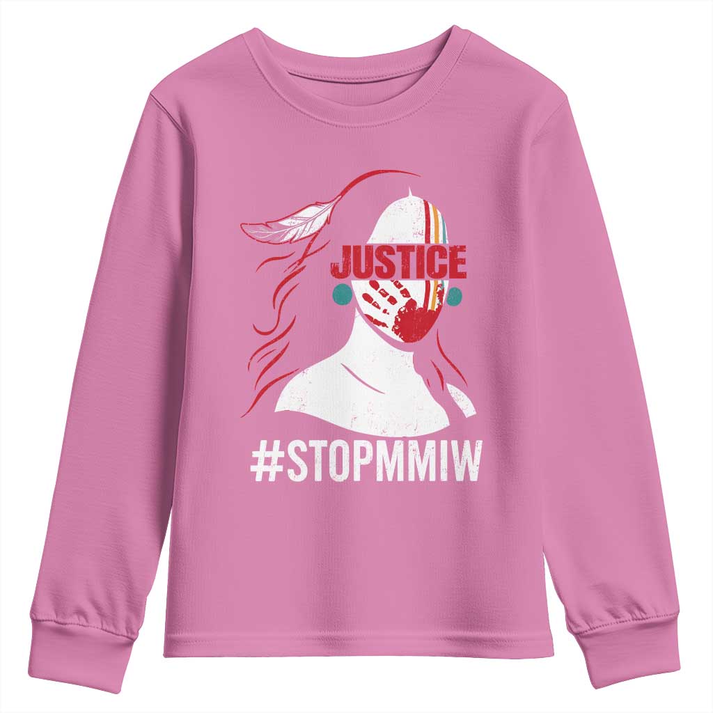 MMIW Movement Youth Sweatshirt Justice For Indigenous Woman Stop Stolen Sisters