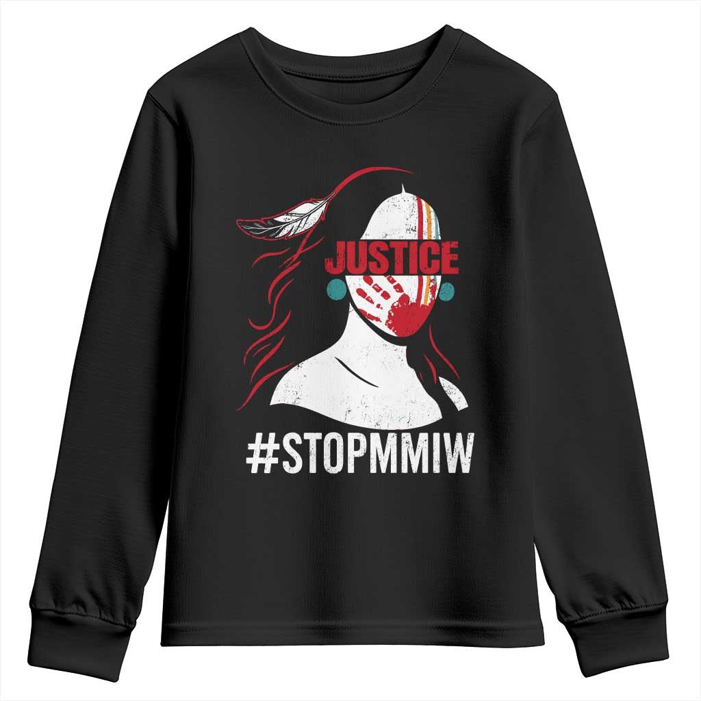 MMIW Movement Youth Sweatshirt Justice For Indigenous Woman Stop Stolen Sisters