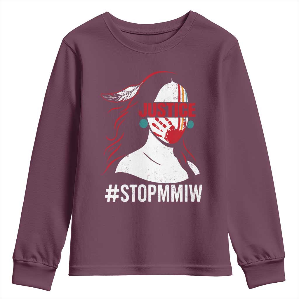 MMIW Movement Youth Sweatshirt Justice For Indigenous Woman Stop Stolen Sisters