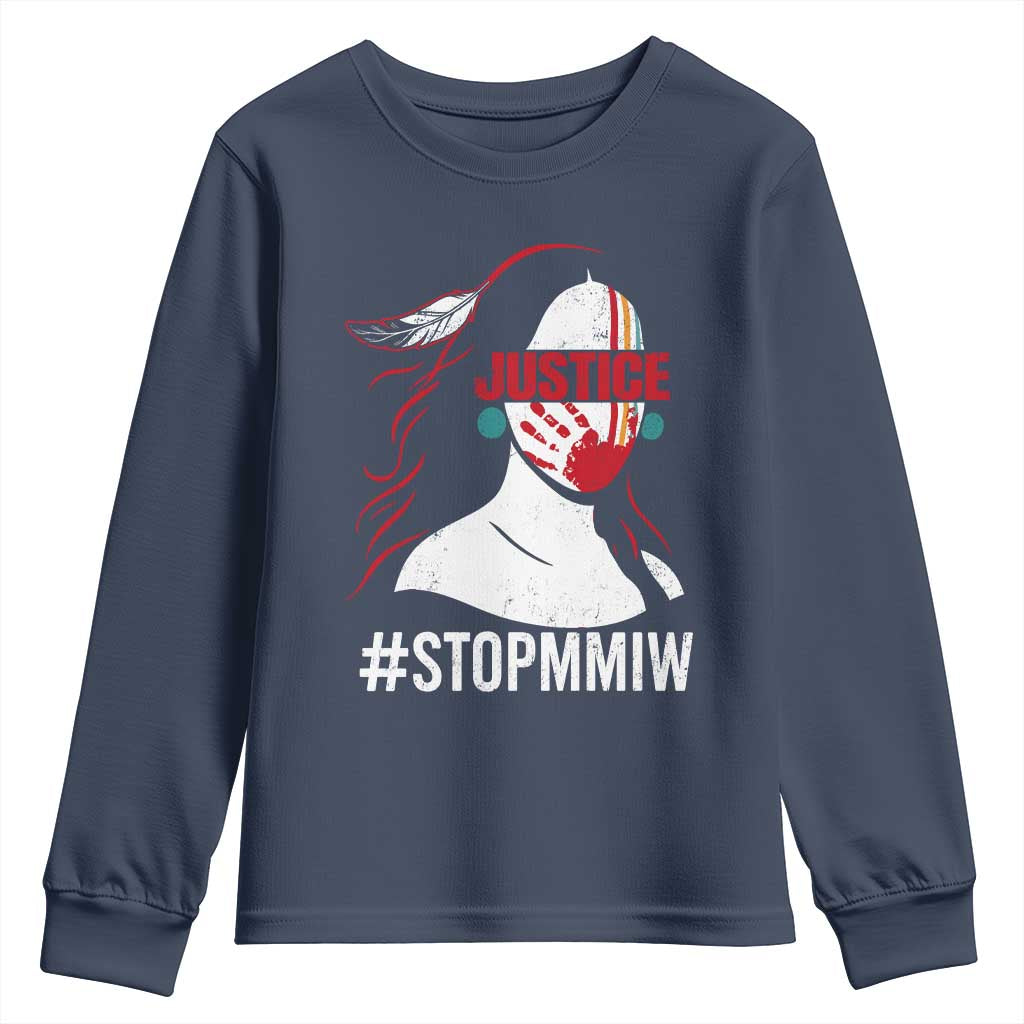 MMIW Movement Youth Sweatshirt Justice For Indigenous Woman Stop Stolen Sisters
