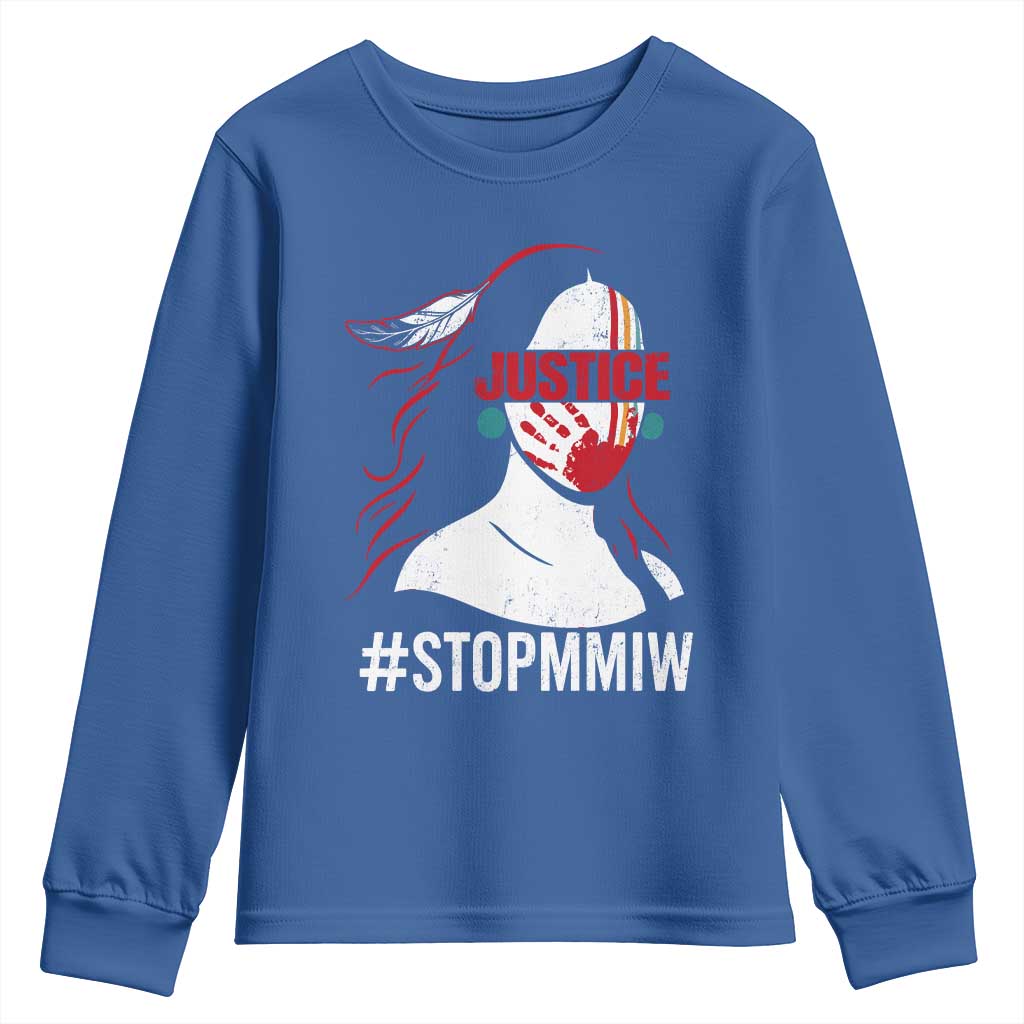 MMIW Movement Youth Sweatshirt Justice For Indigenous Woman Stop Stolen Sisters