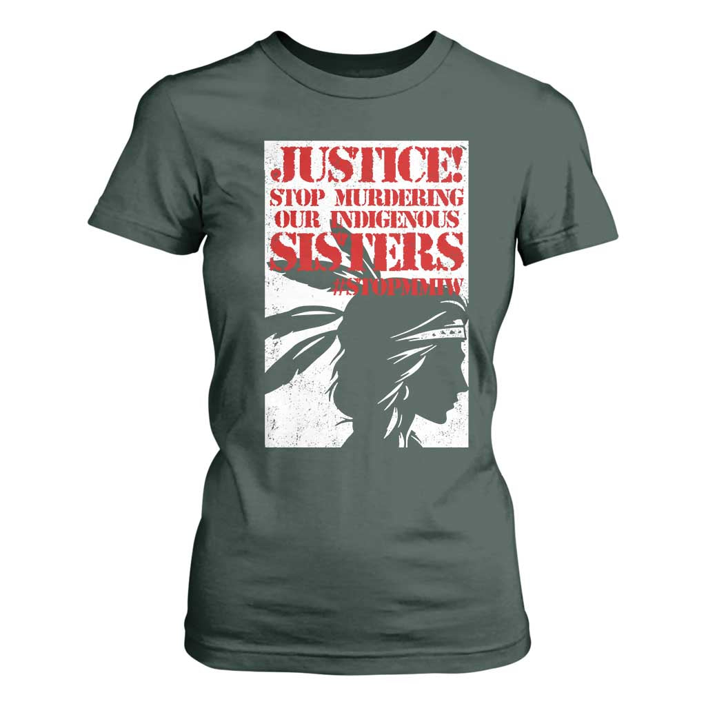 MMIW Movement T Shirt For Women Justice Stop Murdering Our Indigenous Sisters