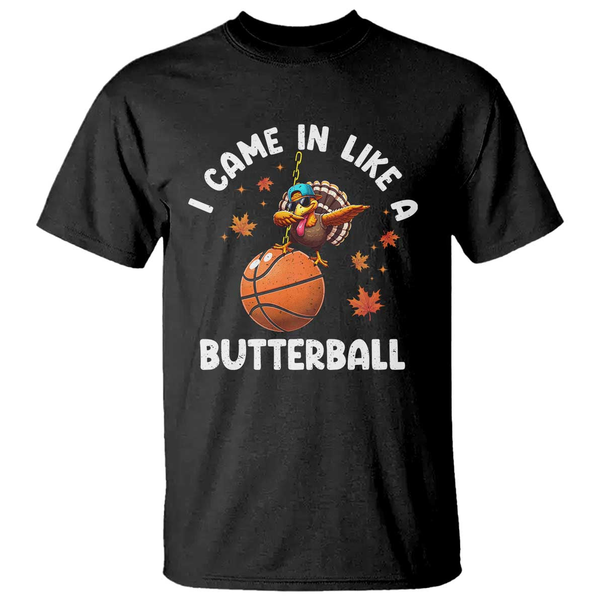 thanksgiving-turkey-basketball-player-t-shirt-i-came-in-like-a-butterball