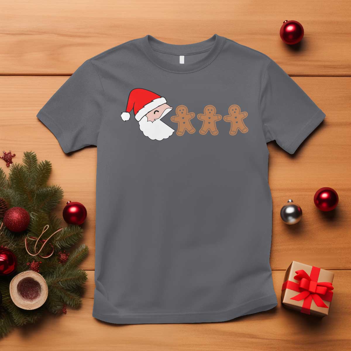 funny-christmas-t-shirt-santa-eating-gingerbread-men-gamer-men-women-kids