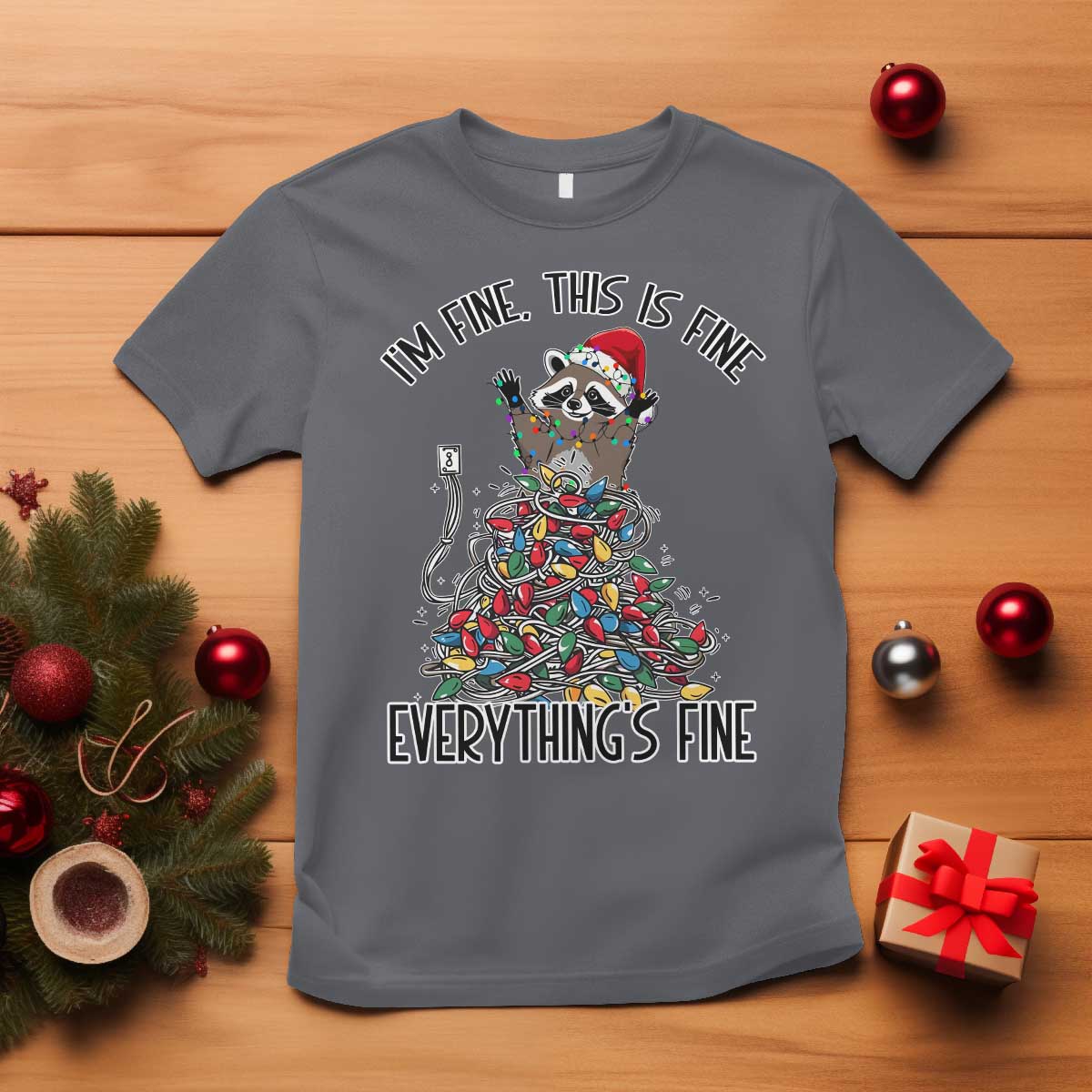 christmas-racoon-t-shirt-im-fine-everything-is-fine-xmas-lights
