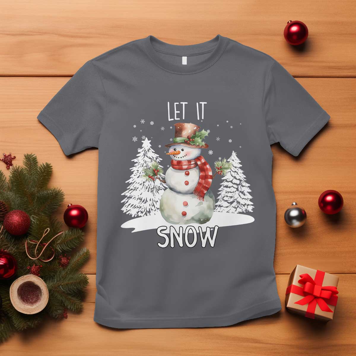 christmas-let-it-snow-t-shirt-funny-snowman-snowflakes-xmas-tree