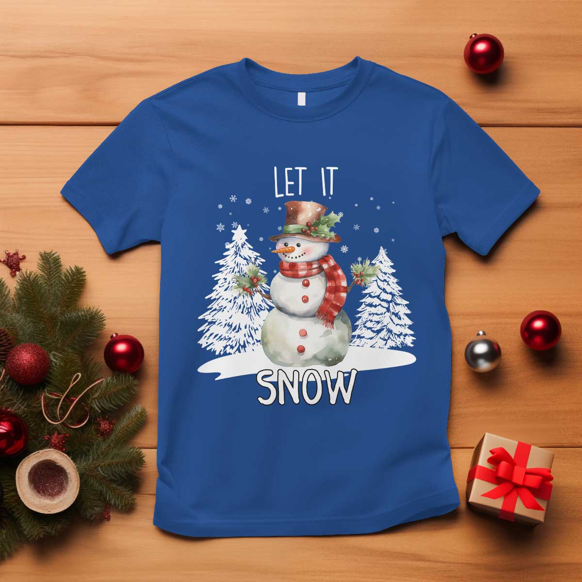 christmas-let-it-snow-t-shirt-funny-snowman-snowflakes-xmas-tree