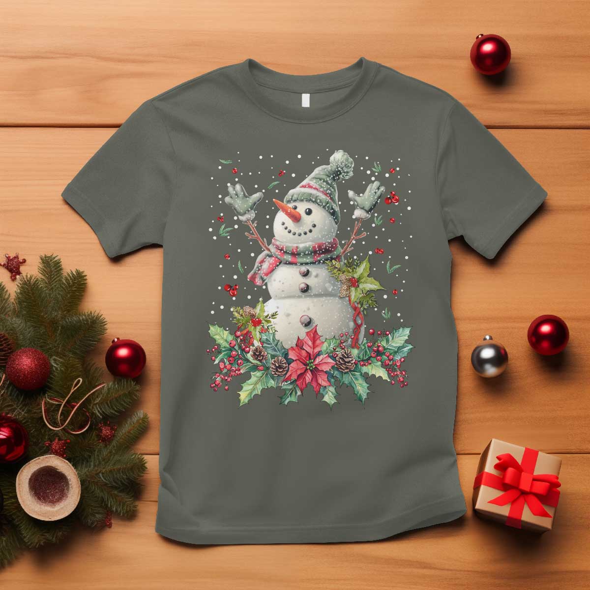 christmas-snowman-t-shirt-retro-winter-holiday-gift-for-her