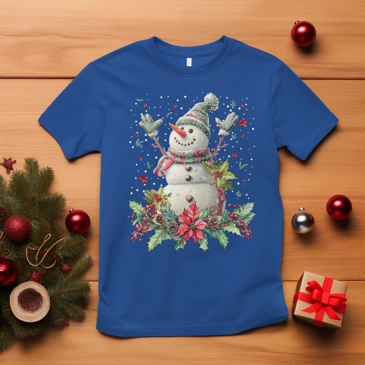 christmas-snowman-t-shirt-retro-winter-holiday-gift-for-her