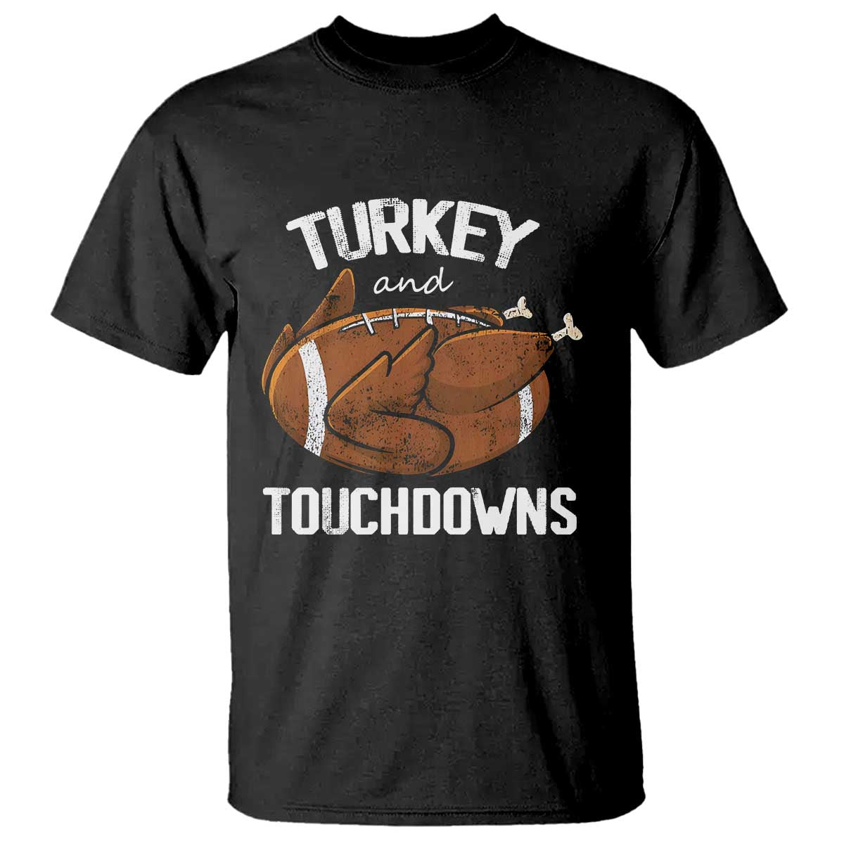 funny-thanksgiving-t-shirt-turkey-and-touchdowns-football-season