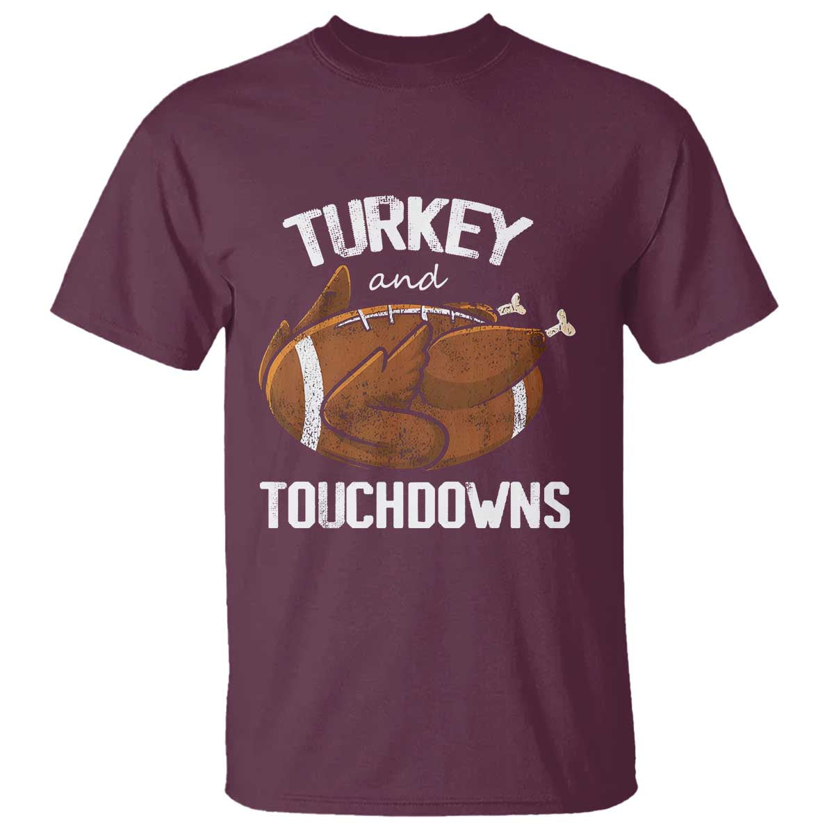 funny-thanksgiving-t-shirt-turkey-and-touchdowns-football-season