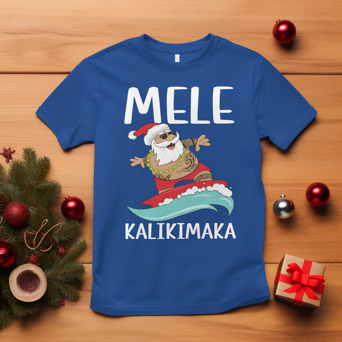 hawaiian-christmas-t-shirt-mele-kalikimaka-hawaii-surfing-santa-tropical-beach