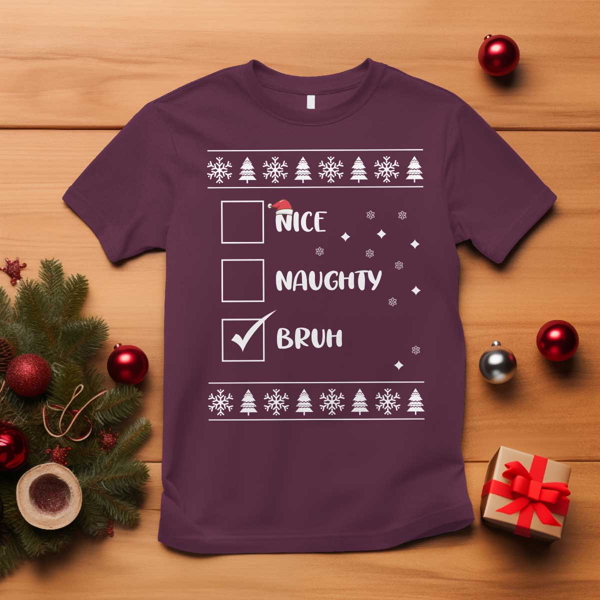 funny-christmas-xmas-t-shirt-nice-naughty-bruh-xmas-list