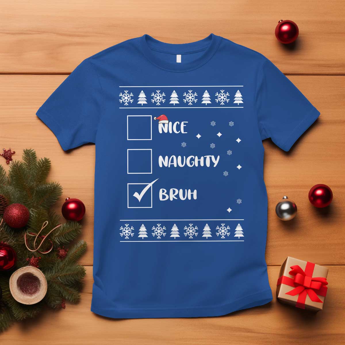 funny-christmas-xmas-t-shirt-nice-naughty-bruh-xmas-list