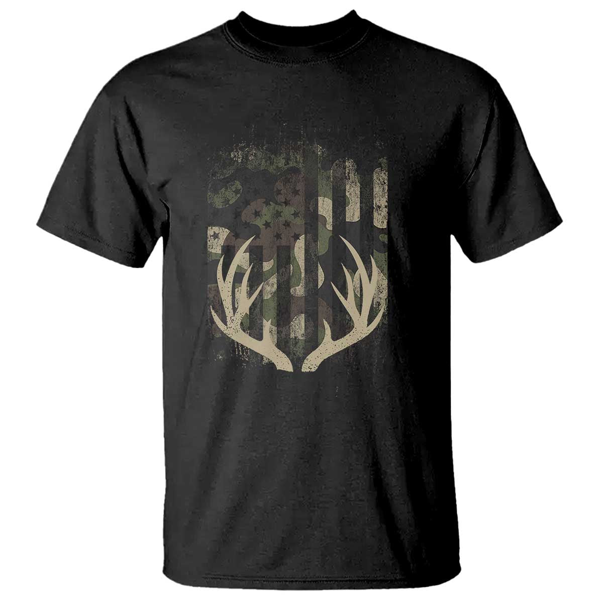 deer-hunting-american-flag-t-shirt