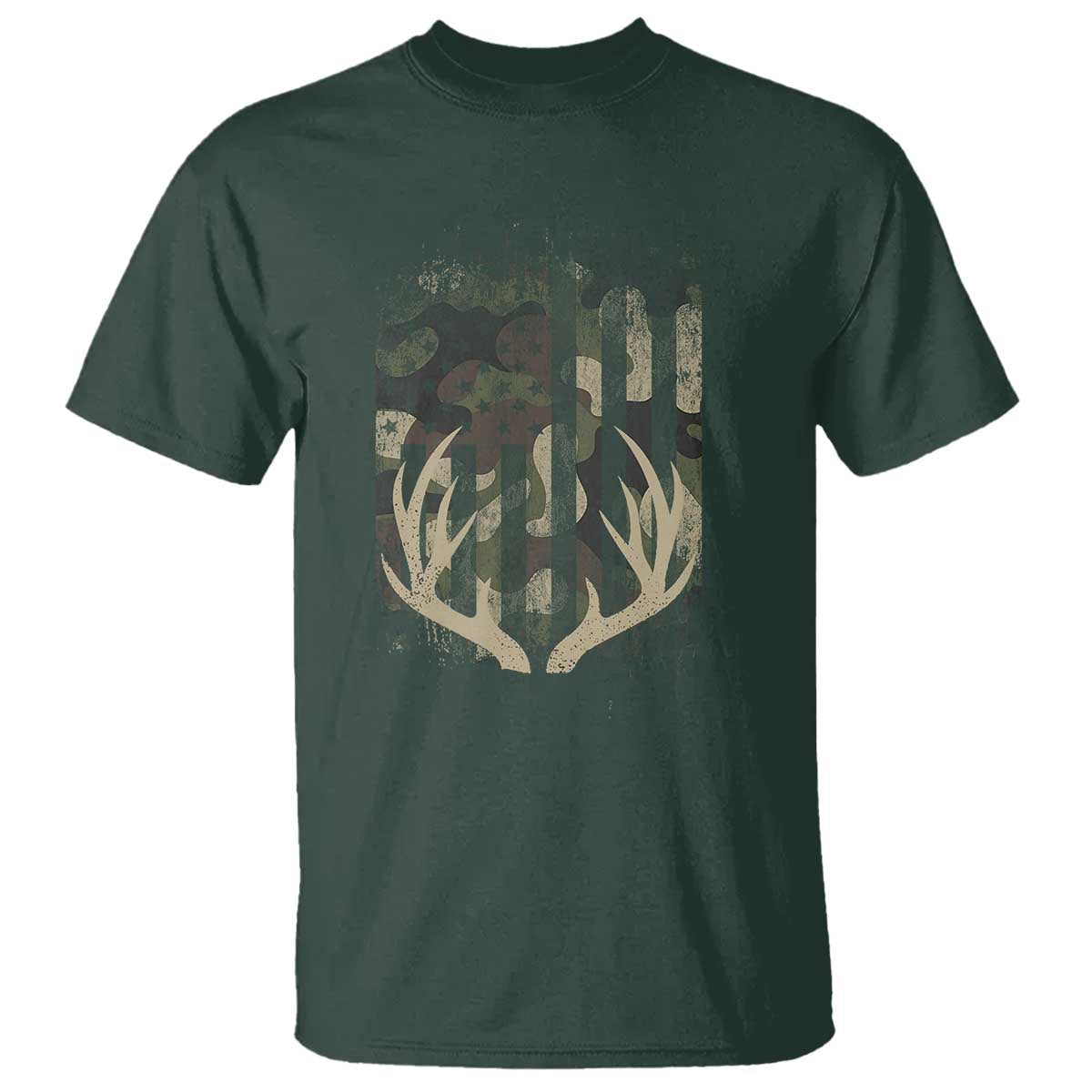 deer-hunting-american-flag-t-shirt