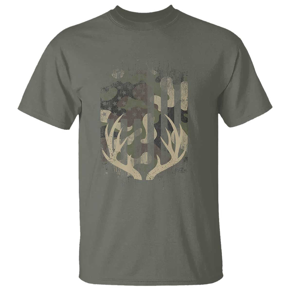 deer-hunting-american-flag-t-shirt