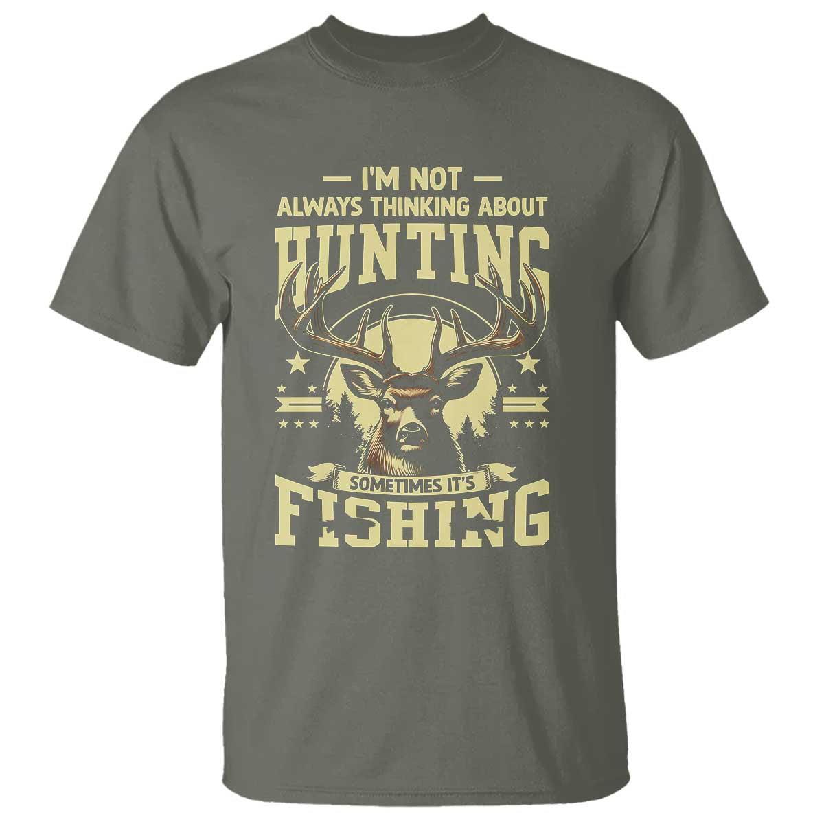fishing-hunting-t-shirt-im-not-always-thinking-about-hunting-wildlife-deer-lover