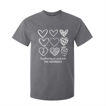 CHD Heart Disease Support T Shirt For Kid In February We Wear Red