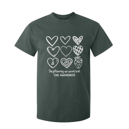 CHD Heart Disease Support T Shirt For Kid In February We Wear Red