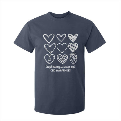 CHD Heart Disease Support T Shirt For Kid In February We Wear Red