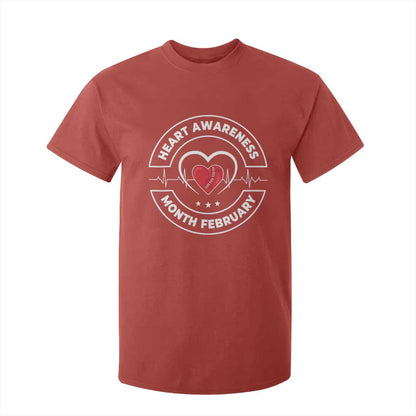 CHD Heart Disease Support T Shirt For Kid American Heart Health Month February