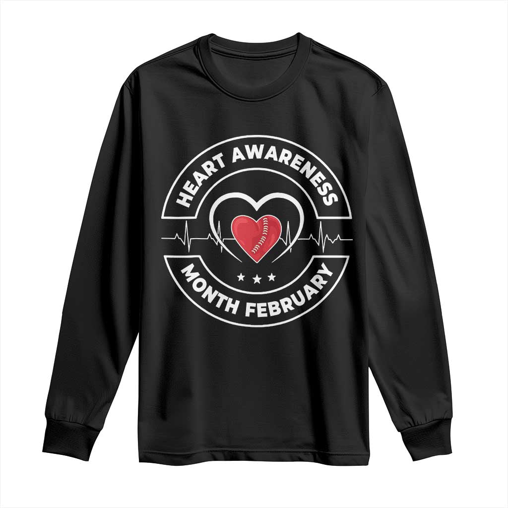 CHD Heart Disease Support Long Sleeve Shirt American Heart Health Month February