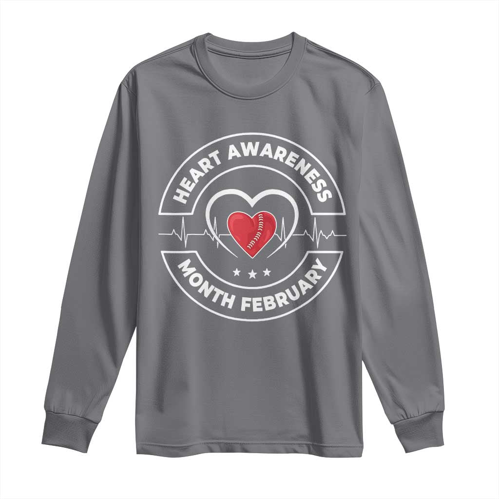 CHD Heart Disease Support Long Sleeve Shirt American Heart Health Month February