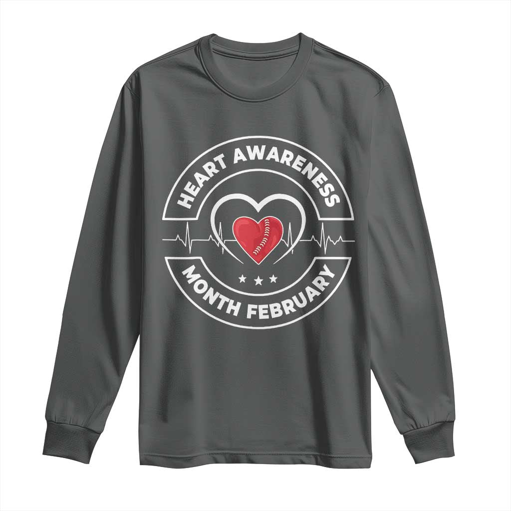 CHD Heart Disease Support Long Sleeve Shirt American Heart Health Month February