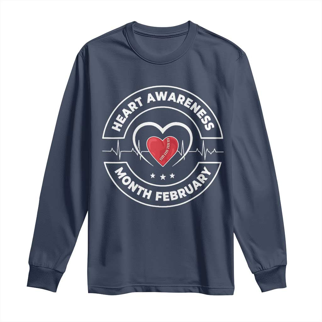 CHD Heart Disease Support Long Sleeve Shirt American Heart Health Month February