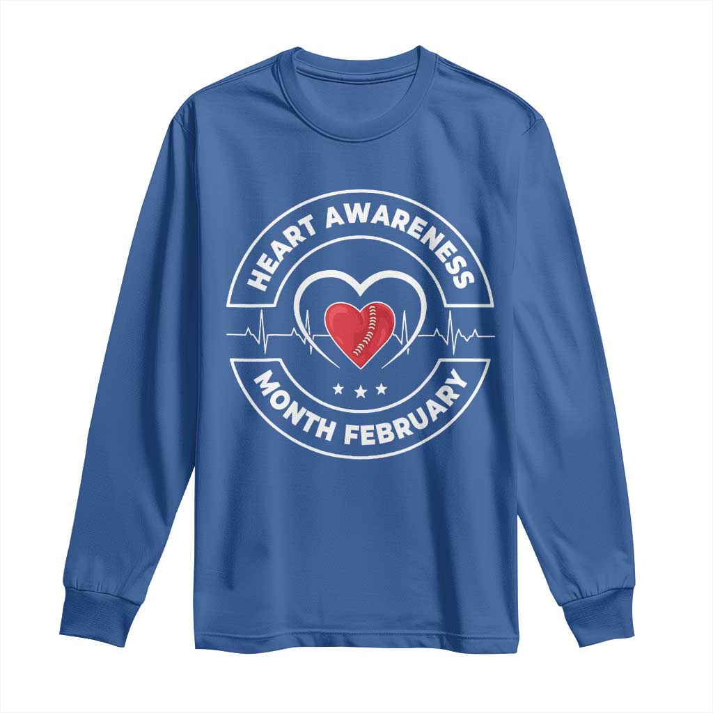 CHD Heart Disease Support Long Sleeve Shirt American Heart Health Month February