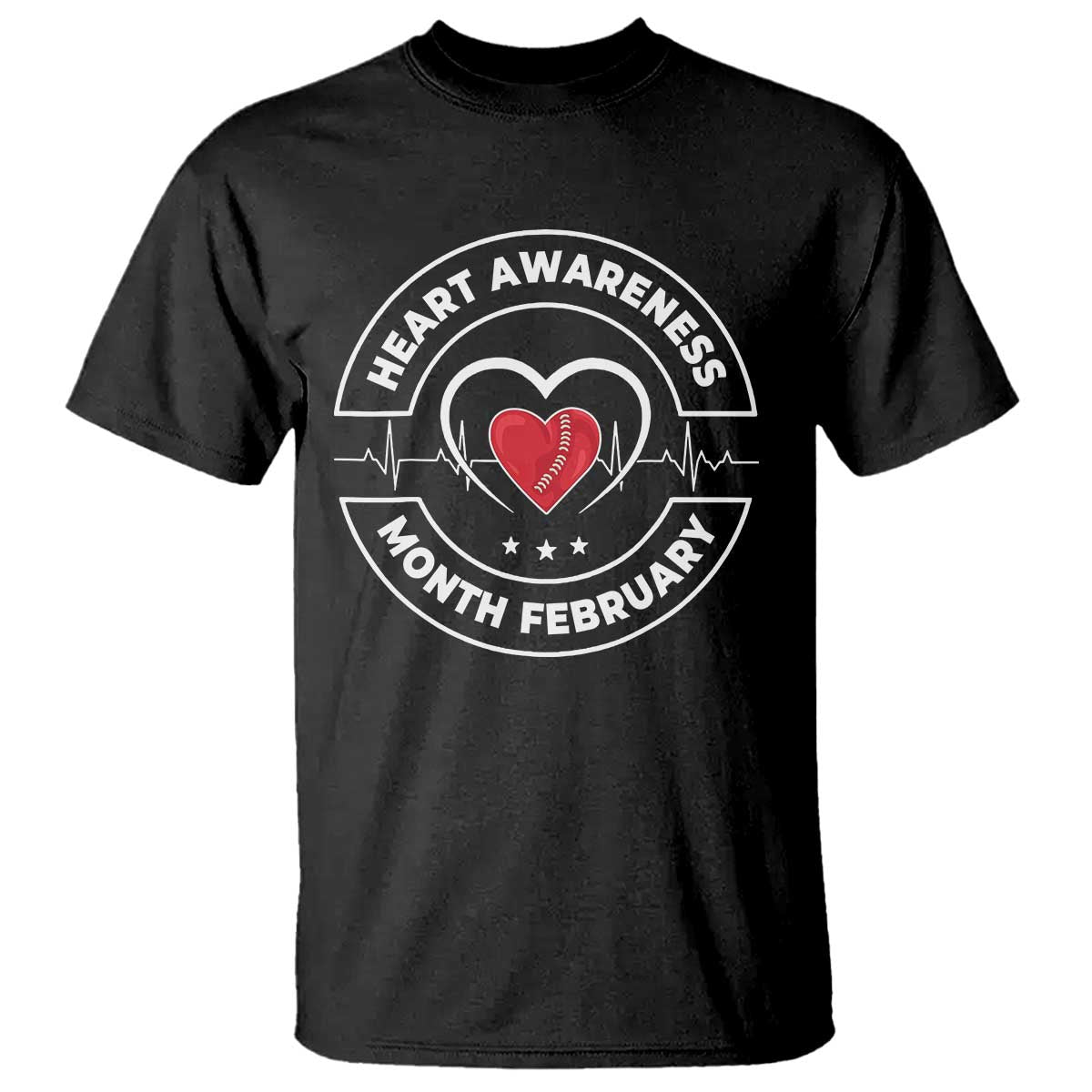 CHD Heart Disease Support T Shirt American Heart Health Month February