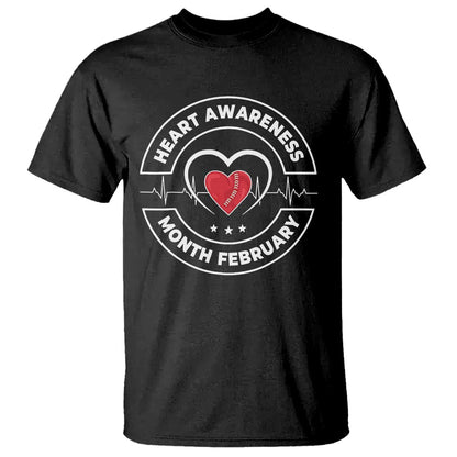 CHD Heart Disease Support T Shirt American Heart Health Month February