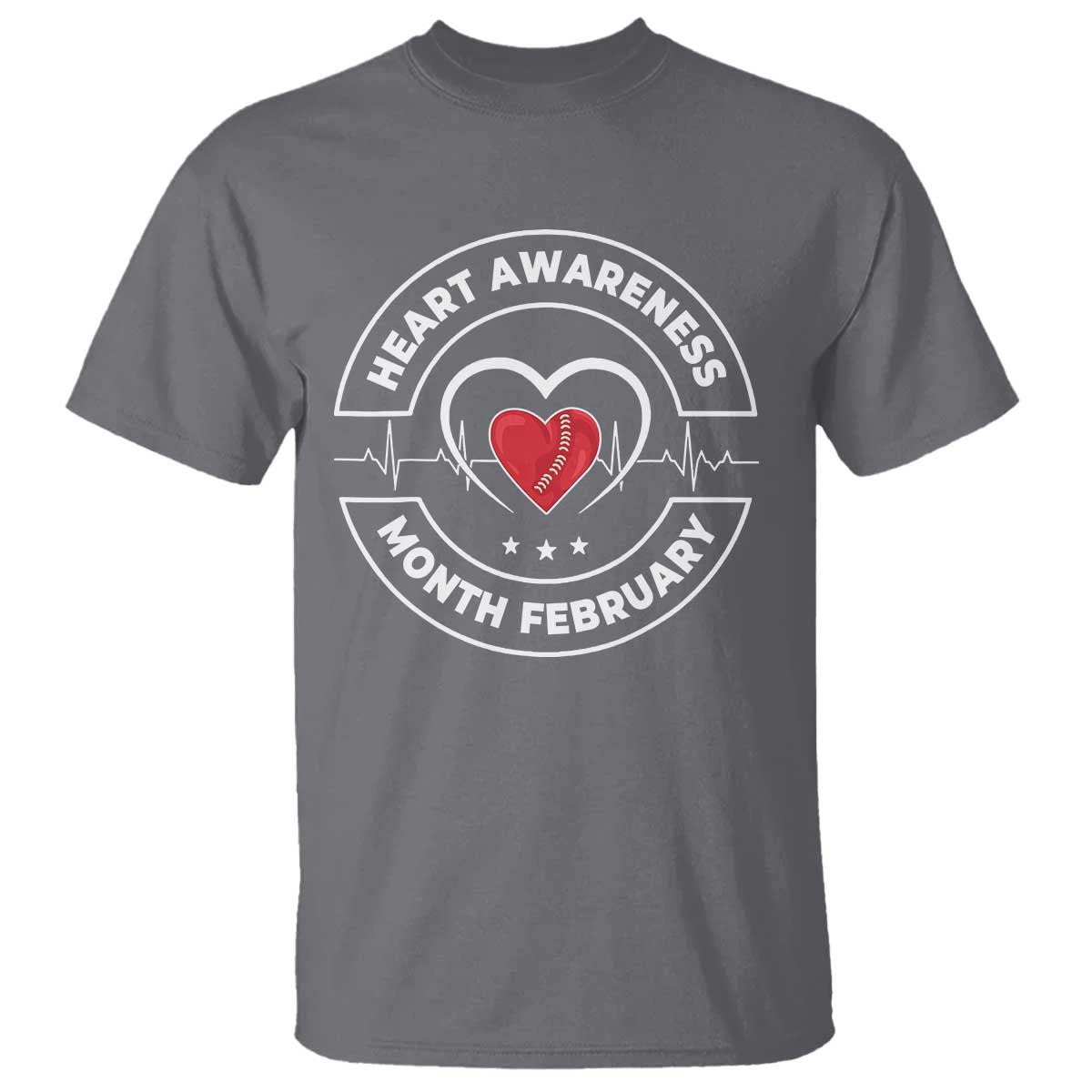 CHD Heart Disease Support T Shirt American Heart Health Month February