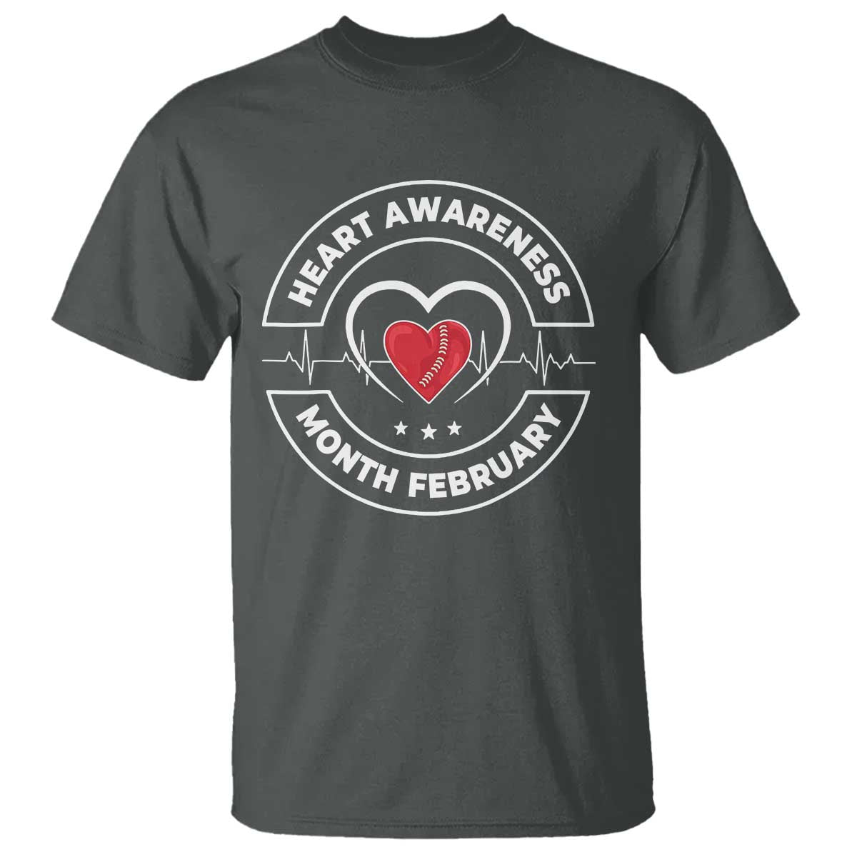 CHD Heart Disease Support T Shirt American Heart Health Month February